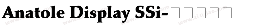 Anatole Display SSi字体转换